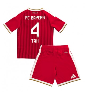 Bayern Munich Jonathan Tah #4 Hjemmebanetrøje Børn 2026-27 Kortærmet (+ Korte bukser)